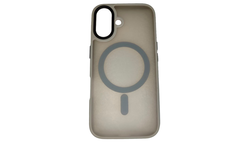 Чехол-накладка силикон MagSafe для iPhone 16 Матовый серый