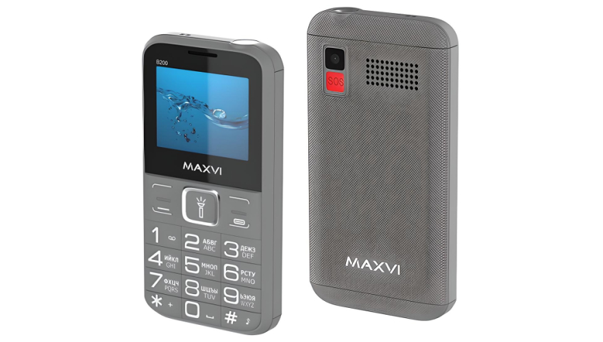 Мобильный телефон MAXVI B200 Grey (Серый)