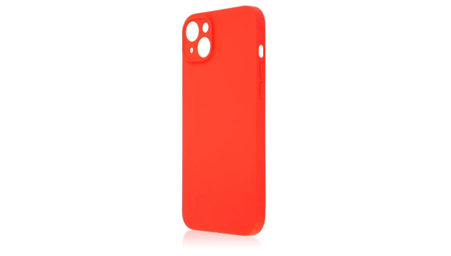 Чехол-накладка силикон для Apple iPhone 14 с микрофиброй Red