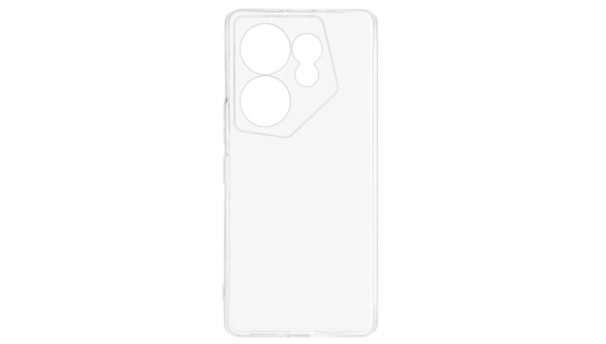 Чехол-накладка силикон DF для Tecno Camon 20 Premier Прозрачный