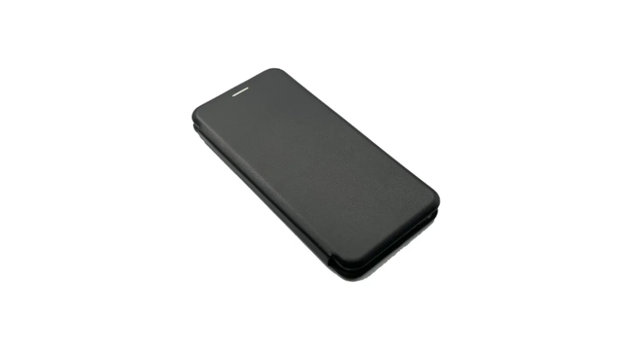 Чехол-книжка DF для Infinix Smart 6 Black (боковая)