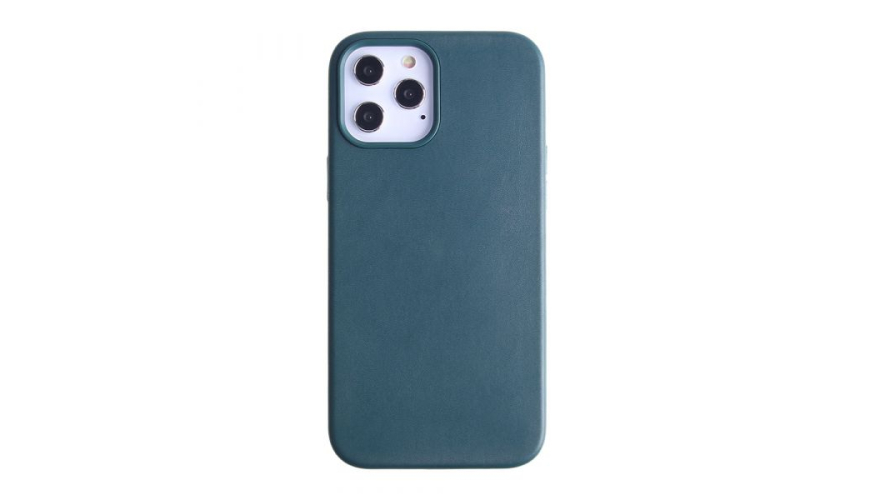 Чехол-накладка силикон Leather Case для iPhone 12 Pro Max Green