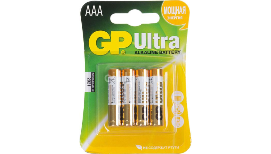 Батарейка GP Ultra Alkaline AAA (4шт)