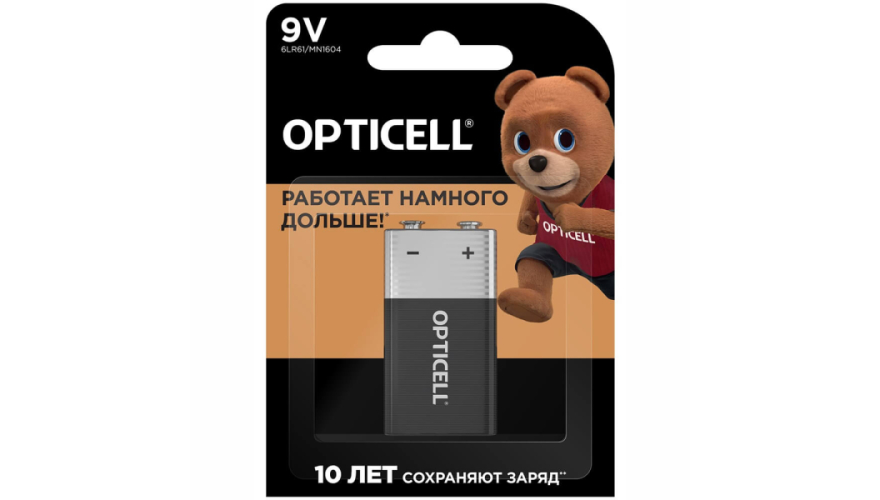 Батарейка Opticell 6LR61/MN1604 9V 1шт