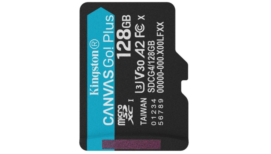 Карта памяти Micro SD Kingston Canvas Go! Plus 128GB Class10 200MB/s (SDCG4/128GB)