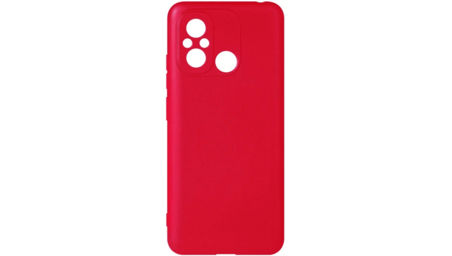 Чехол-накладка силикон DF для Xiaomi Redmi 12C Красный