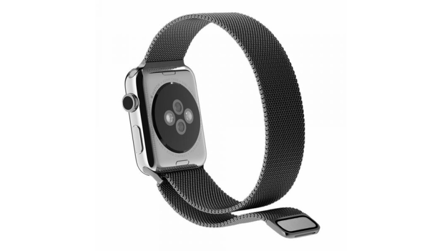 Ремешок для Apple Watch 42/44/45/49mm Milanese Loop Черный