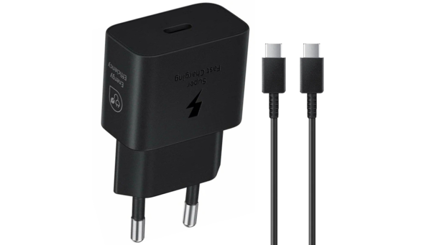 СЗУ Samsung Super Fast Charge 25W 3A + кабель Type-C - Type-C (EP-T2510XBEG) Black (Черный)