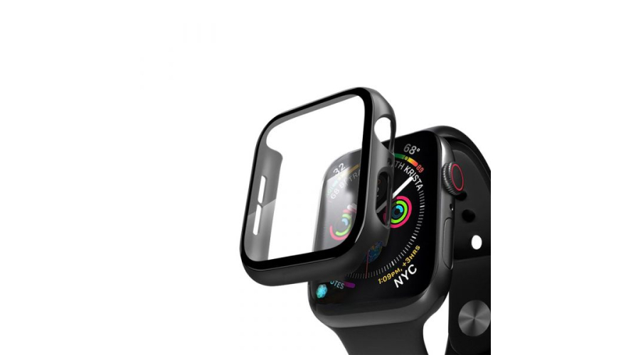 Кейс Deppa со стеклом для Apple Watch 4/5 series, 40 мм Черный арт.47112