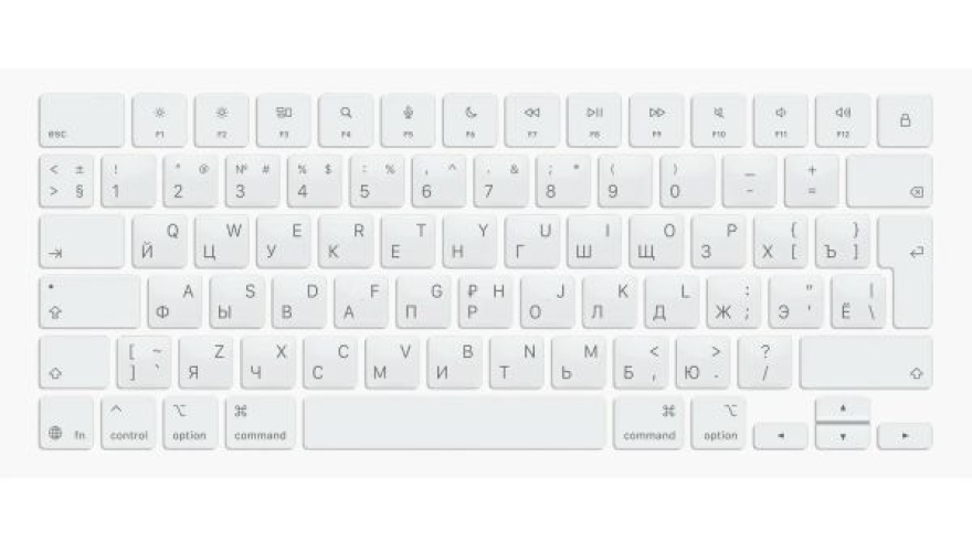 Русифицированные клавиши для Macbook Neo White