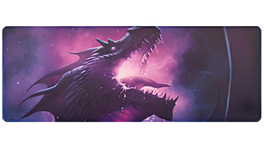 Коврик для мыши водонепроницаемый 30x90см Фиолетовый дракон