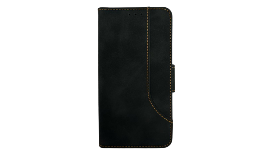 Чехол-книжка Premium для Samsung Galaxy S25 Черный (боковая)