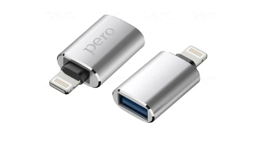 Переходник PERO AD02 Lightning - USB 3.0 Silver