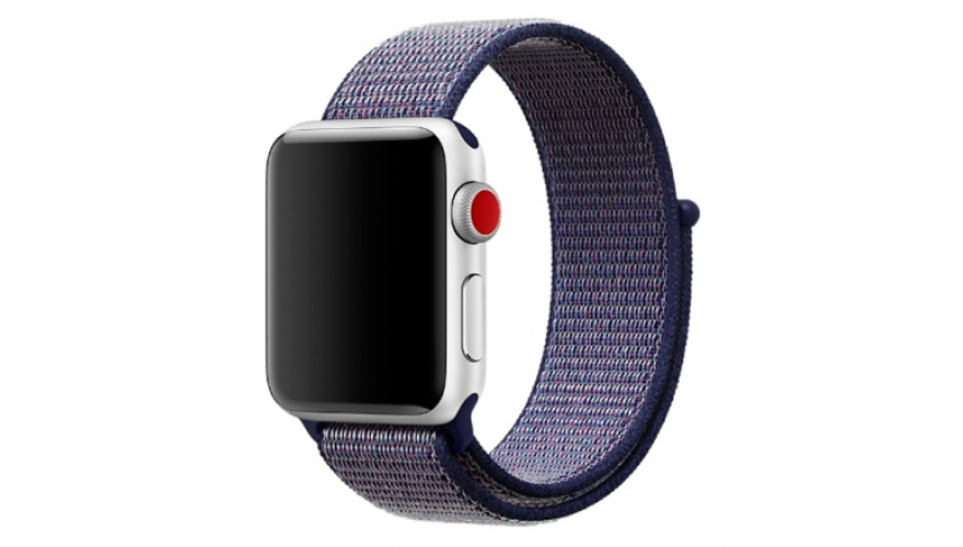 Ремешок нейлоновый для Apple Watch 42/44/45/49mm Синий