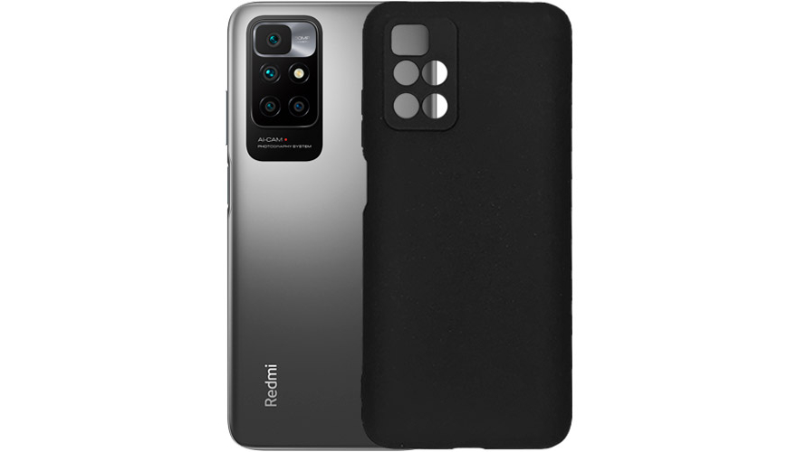 Чехол-накладка силикон LuxCase для Xiaomi Redmi 10 Черный