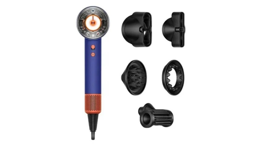 Фен Dyson Supersonic HD16 Vinca Blue/Topaz (Синий/Оранжевый)