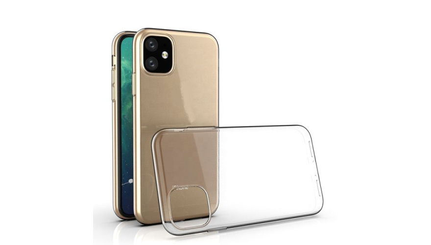 Чехол-накладка силикон для iPhone 11 Pro прозрачная черная