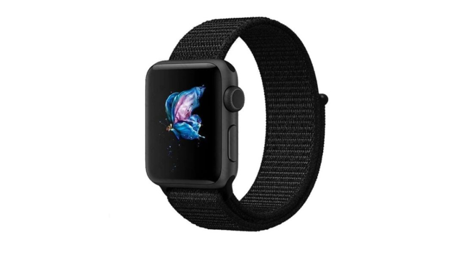 Ремешок для Apple Watch 42/44/45/49mm Nylon Loop Black