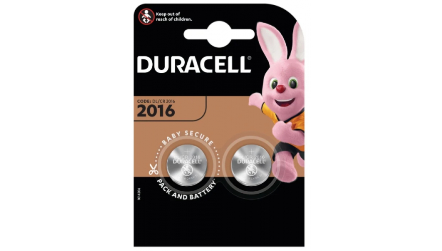 Набор батареек Duracell CR2016 (2шт)