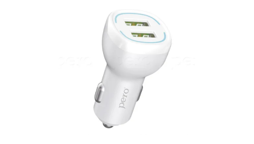 АЗУ PERO AC04 2USB 2.4A c кабелем Micro USB White