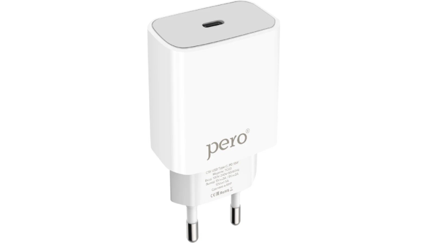 СЗУ PERO TC03 PD 18W USB-C White (Белый)