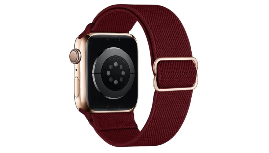 Ремешок Hoco для Apple Watch 42/44/45/49mm Fashion Series Elastic Nylon Dark Wine