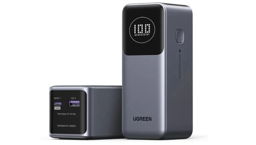 Внешний аккумулятор Ugreen PB724 (35526) 12000mAh 100W Crey (Серый)