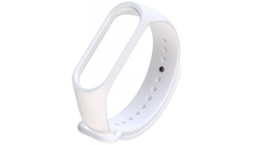 Сменный силиконовый ремешок для Xiaomi Mi Band 3/4 White