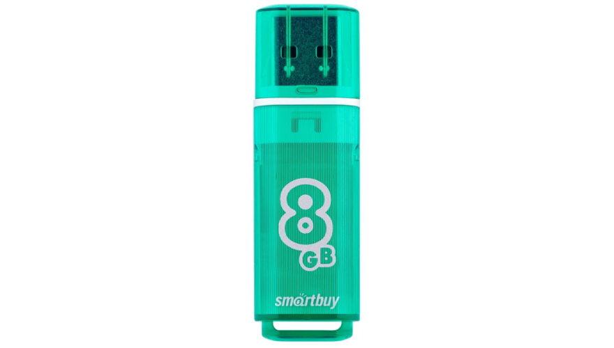 USB Flash Drive Smartbuy Glossy series USB 2.0 8GB Зеленый (SB8GBGS-G)