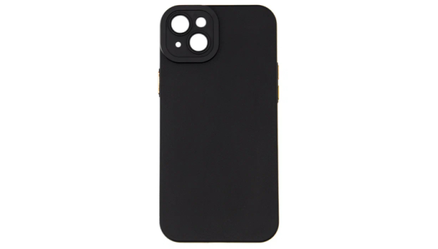 Чехол-накладка силикон для Apple iPhone 14 с микрофиброй Black