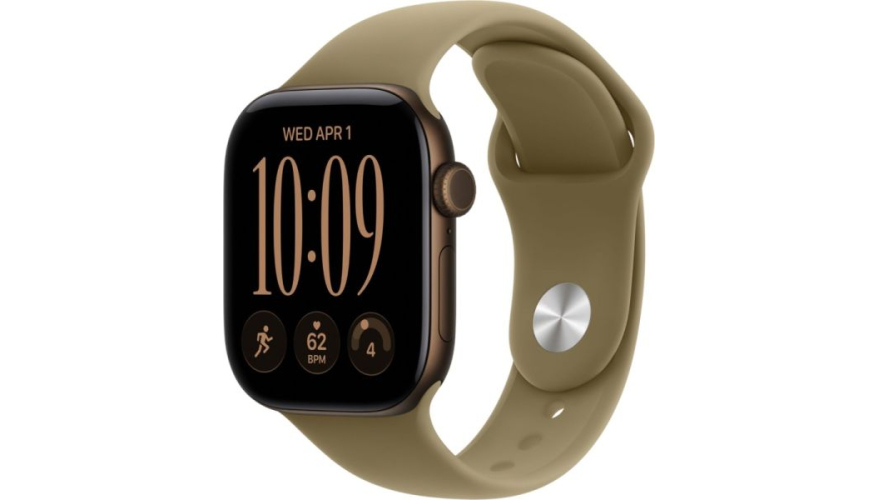 Часы Apple Watch Series 12 46mm Dark Bronze Aluminum Case Olive Sport Band M/L