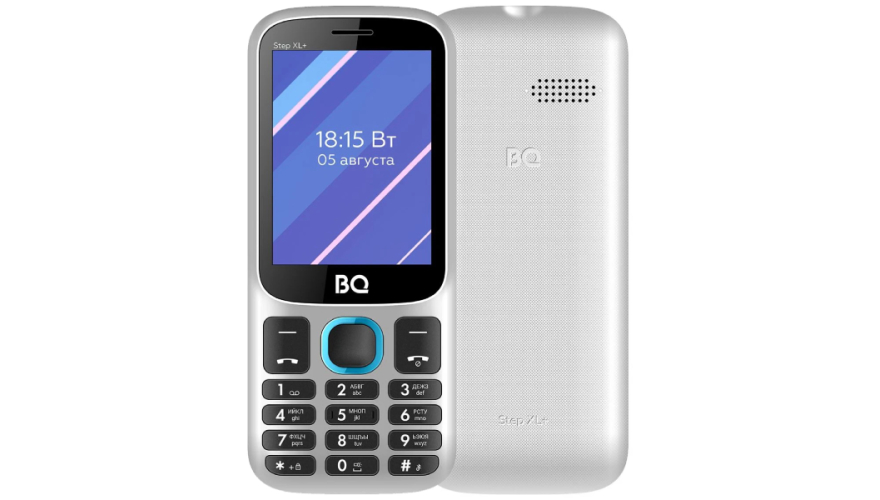 Мобильный телефон BQ 2820 Step XL+ Dual Sim White Blue (Белый-Синий)