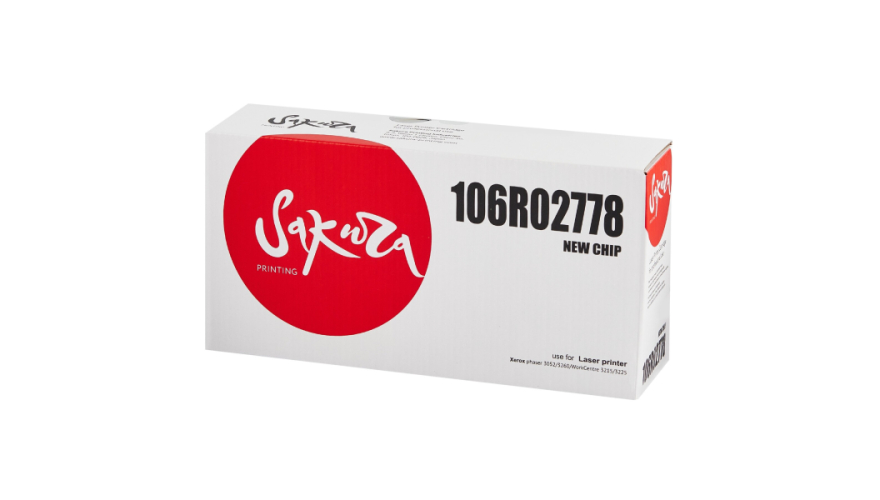 Картридж Sakura 106R02778 для Xerox Черный