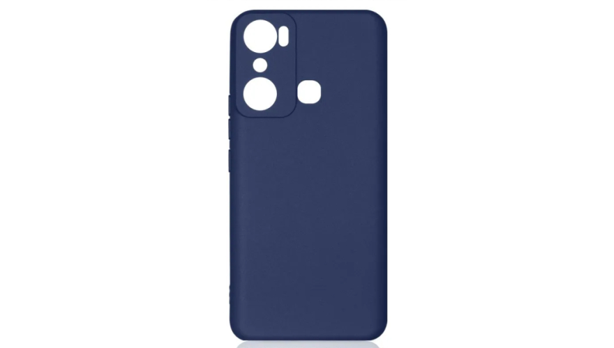 Чехол-накладка силикон DF для Infinix Hot 20i Blue