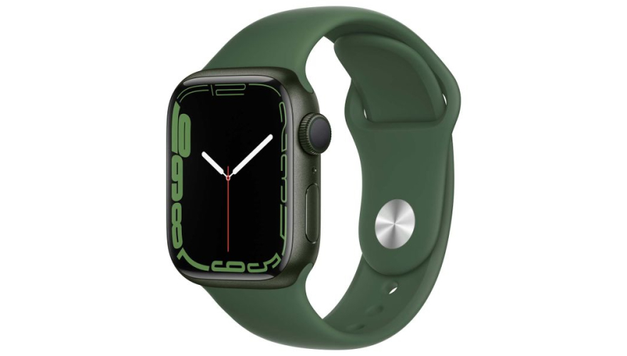 Часы Apple Watch Series 7 GPS 45mm Green Aluminum Case/Clover Sport Band MKN73LL/A