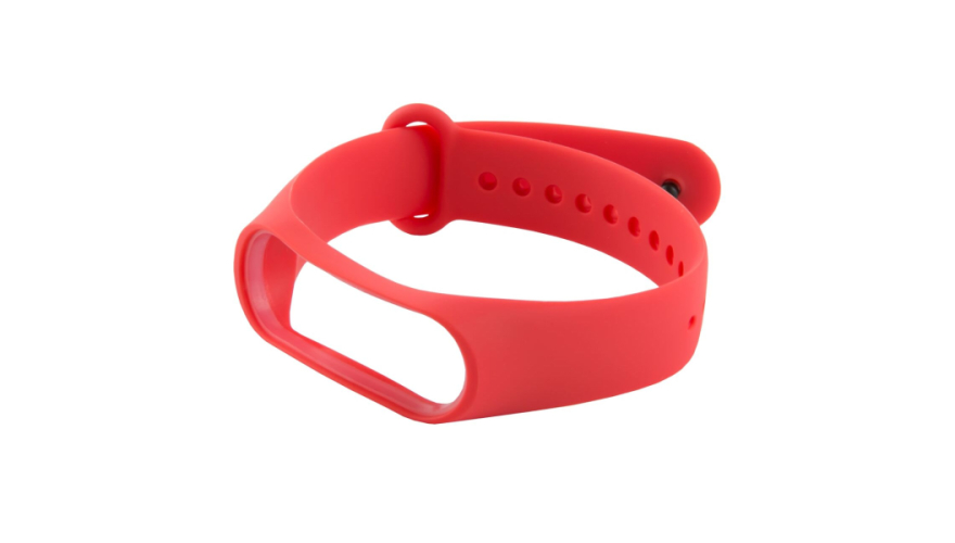 Сменный силиконовый ремешок для Xiaomi Mi Band 3/4 Red