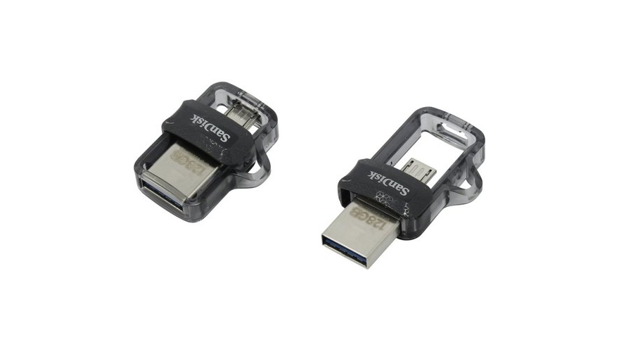 USB Flash Drive SanDisk Dual Drive m3.0 USB 3.0 128GB (SDDD3-128G-G46)