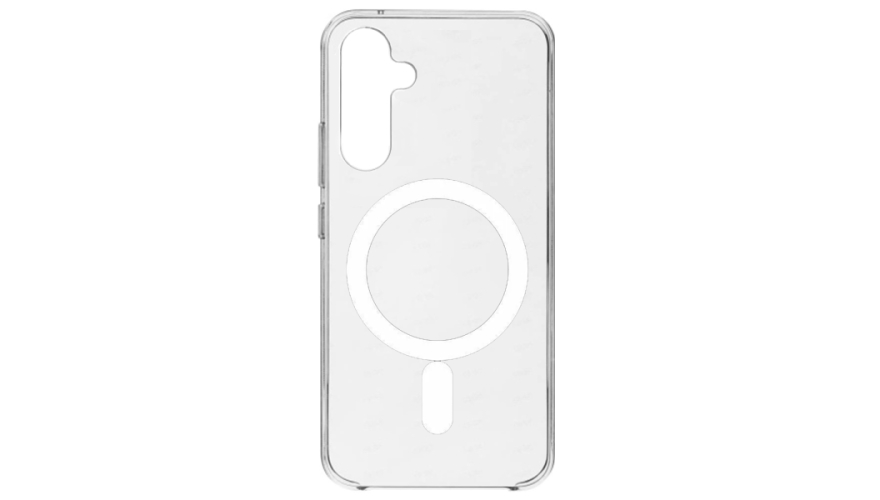 Чехол-накладка силикон MagSafe для Samsung Galaxy A36/A56 Прозрачный