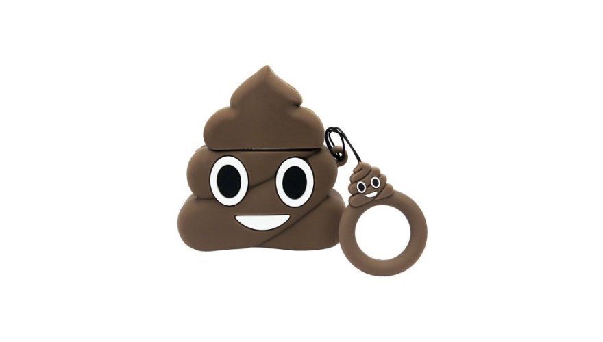 Силиконовый чехол для Apple AirPods (Pile of Poo)