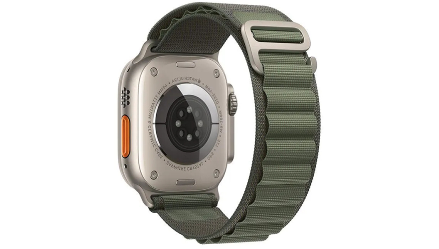 Ремешок Hoco для Apple Watch 42/44/45/49mm Original Series Alpine Loop Nylon Strap Green