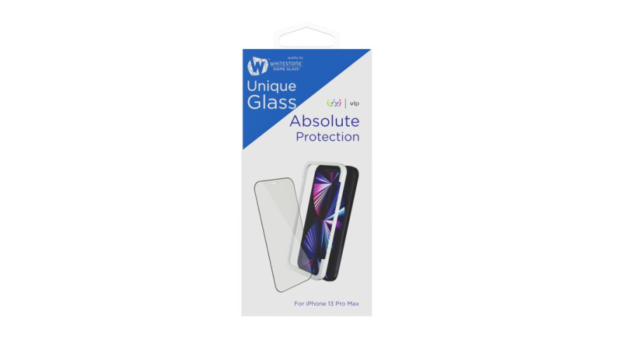 Защитное стекло "VLP&Whitestone" Unique Glass для iPhone 13 Pro Max Full Glue Black