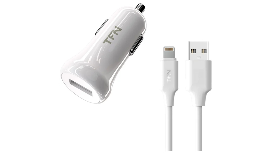 АЗУ TFN 1A + кабель USB - Lightning (CCU1U1ALIGWH) White