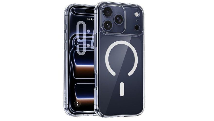 Чехол-накладка силикон Hoco MagSafe для iPhone 17 Pro Прозрачный