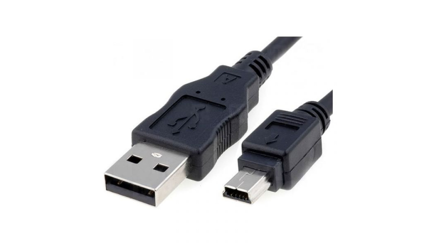 Кабель USB - Mini USB 20cm Black (Черный)