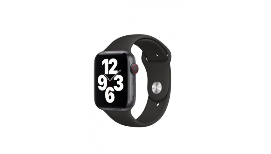 Ремешок VLP Band Silicone для Apple Watch 42/44/45/49mm, силиконовый, черный 