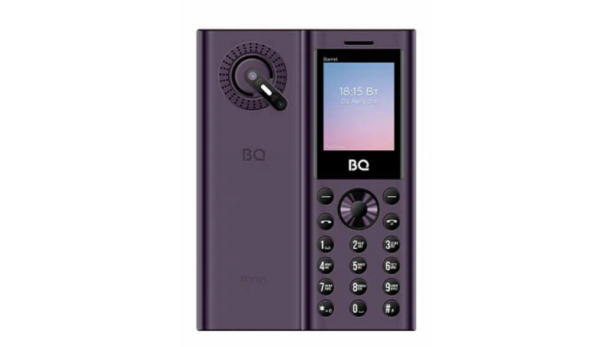 Мобильный телефон BQ 1858 Barrel Purple Black (Фиолетовый-Черный)