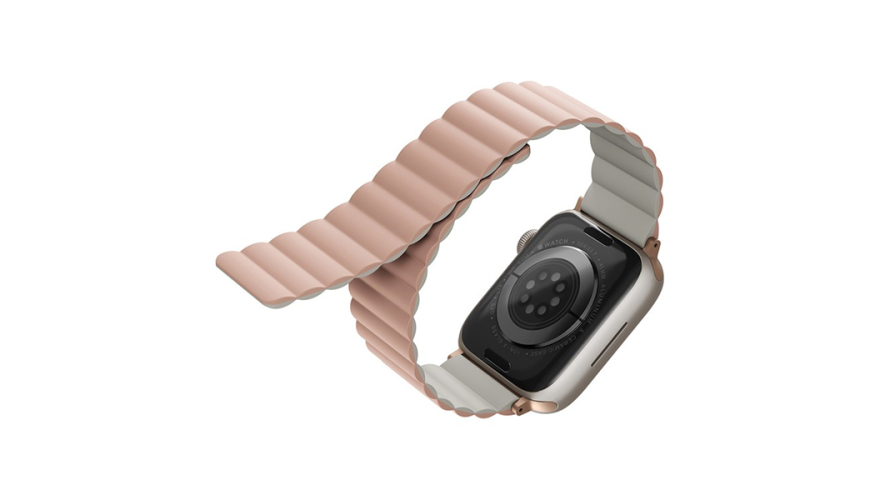 Ремешок Uniq Revix Reversible Magnetic для Apple Watch 44/45/46/49mm Pink/Beige (Розовый/Бежевый)