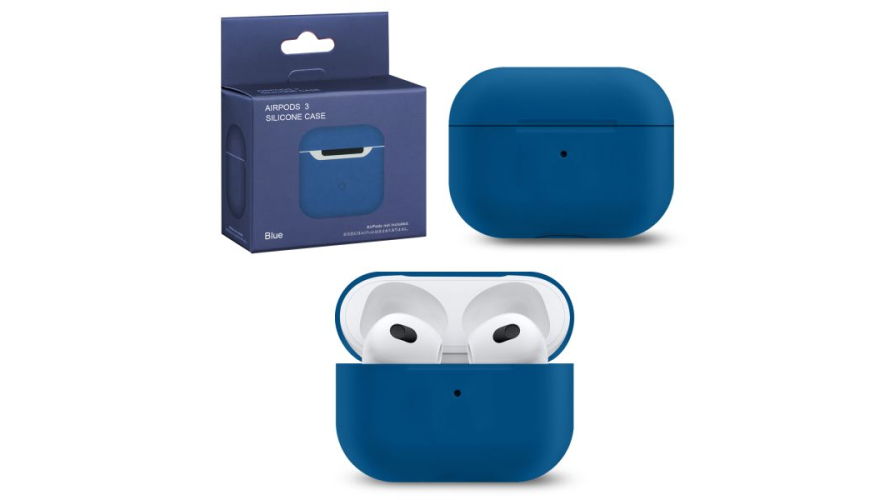 Силиконовый чехол для Apple AirPods 3 Blue