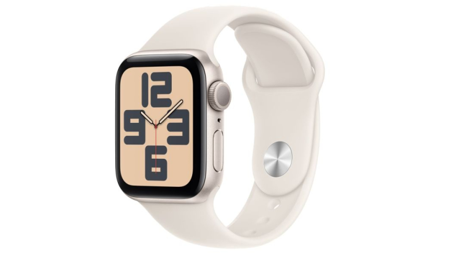 Часы Apple Watch SE GPS 44mm 2024 (Gen 2) Starlight Aluminium Case/Starlight Sport Band S/M (ASIS+)