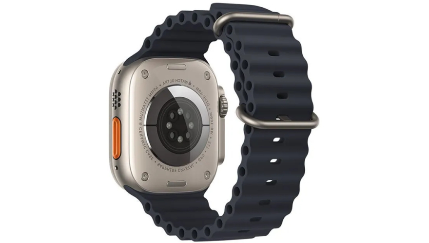 Ремешок Hoco для Apple Watch 42/44/45/49mm Marine Doble Buckle Silicone Strap Midnight Blue